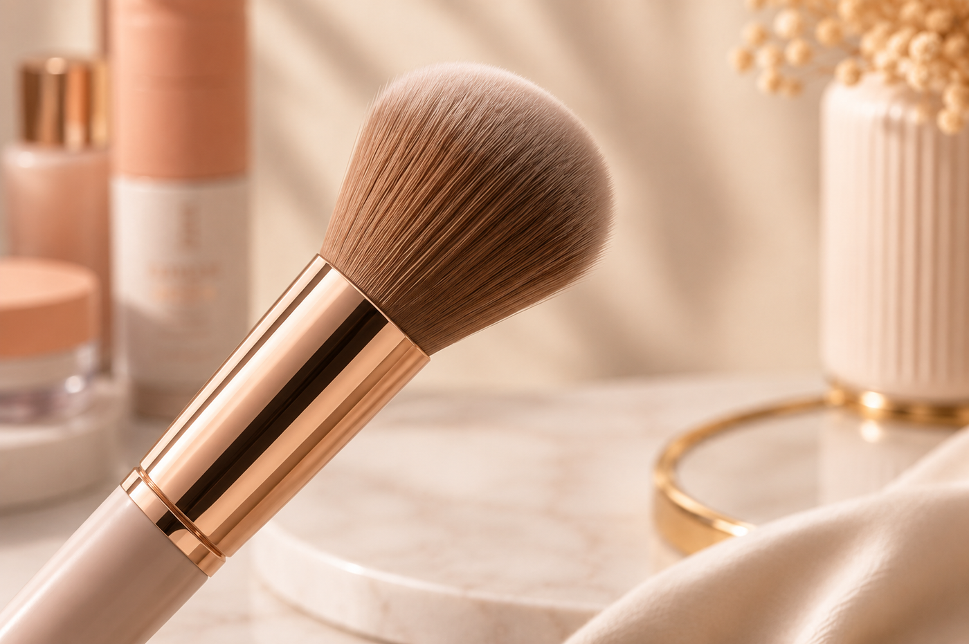 Clean makeup brush macro